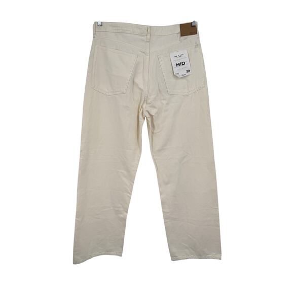 Rag & Bone Featherweight Logan Wide-Leg Jeans beige size 32 - Picture 7 of 7